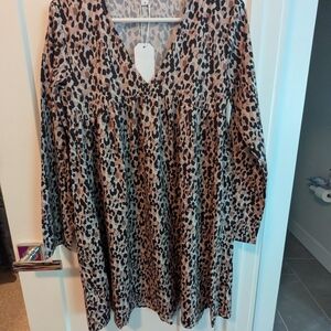 Leopard print dress